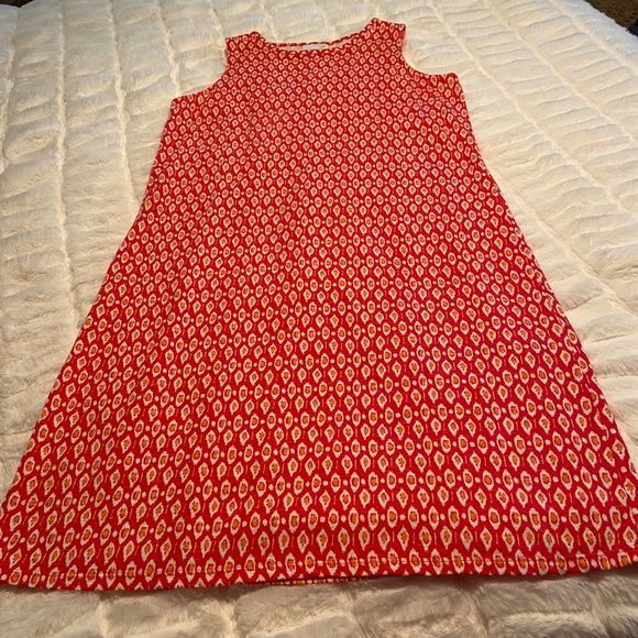 NWOT J. Jill Cotton Shift, XS/S, Orange/Yellow/Cream - Picture 5 of 6